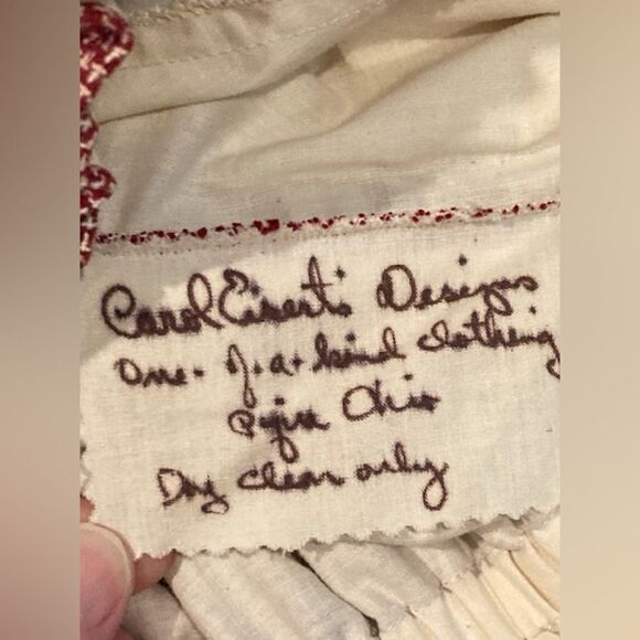 Vintage Handmade Quilted Skirt & Vest Set Carol Eisert Designs Piqua Ohio Rare - Picture 4 of 16